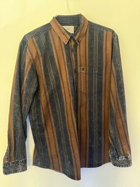 Carhartt wip work in progress Men’s Striped Button-Up Maynard shirt